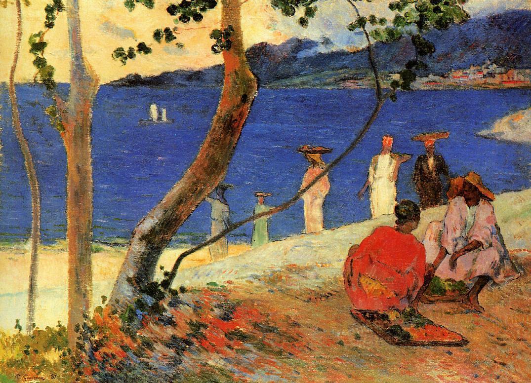 Seashore, Martinique - Paul Gauguin Painting